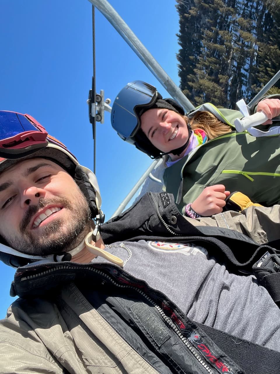 Turning 34 on the slopes of Heavenly with baby brother, Joe