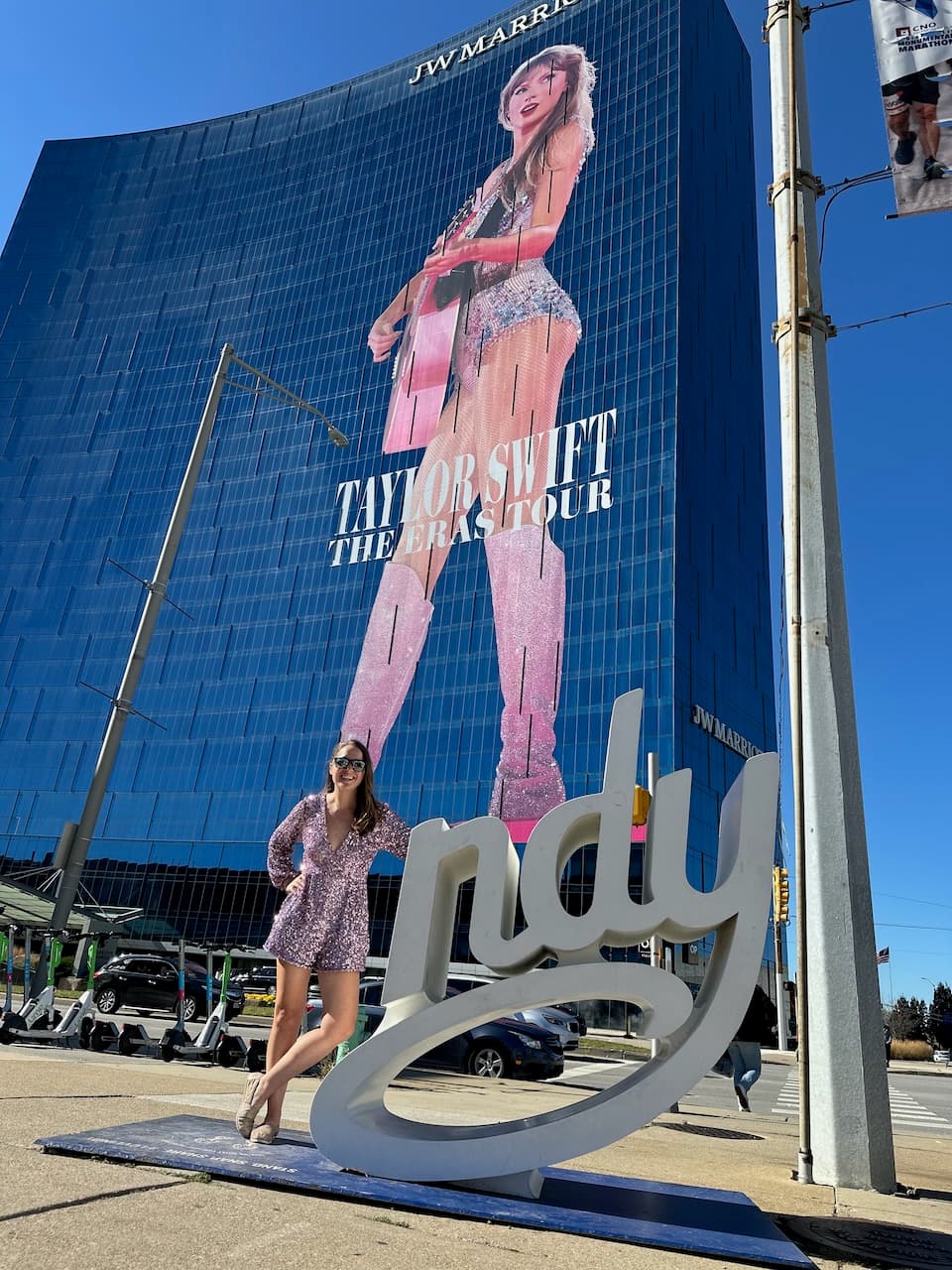 Photo ops abounded throughout downtown Indy